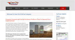 Desktop Screenshot of casscitygas.com